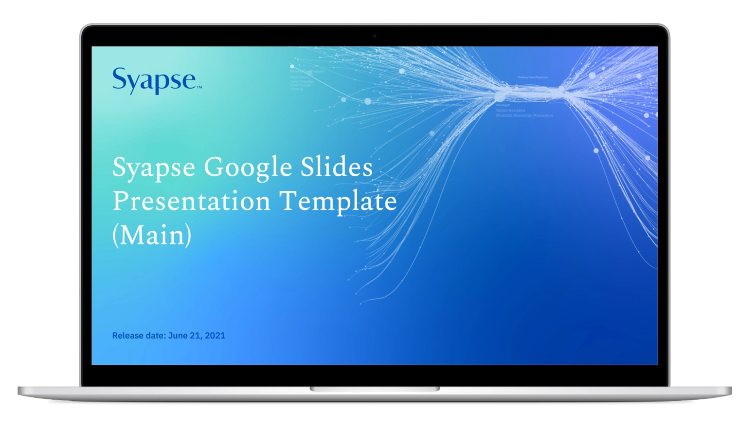 Create Forward Design: Syapse Corporate Presentation Template, Presentation Design: Cover, Template for Google Slides
